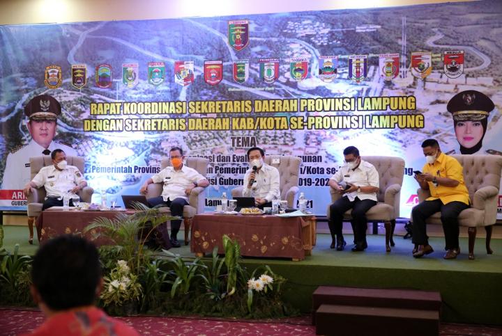 Rakor Sekda se- Provinsi Lampung, Gubernur Arinal Minta Pertahankan Semangat dalam Memperluas Jaringan Pembangunan Daerah